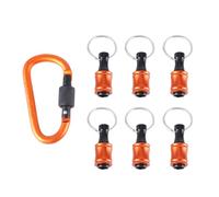 Lot de 6 supports d'embouts de tournevis à tige hexagonale de 1/4" - Porte daptateur de vis - Porte-clé portable