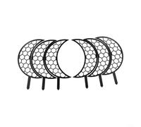 Lot de 6 supports d'escalade en polypropylène fiable pour plantes grimpantes pour optimiser l'espace de jardin vertical, utilisation intérieure et extérieure (noir)