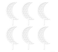 Lot de 6 supports d'escalade en polypropylène pour plantes grimpantes - Support vertical pour plantes grimpantes - Convient pour différents jardins (blanc)