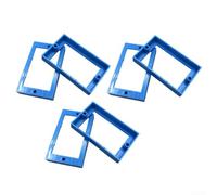 Lot de 6 supports d'extension muraux compatibles avec interrupteurs à bascule et prises de courant standard pour câblage de nouveaux bâtiments (bleu)