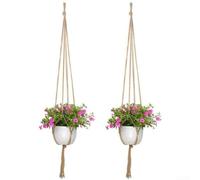 Lot de 6 supports élégants en corde de chanvre pour vos plantes préférées