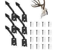 Lot de 6 supports en forme de tête de mort pour mur de maison, chambre à coucher, cabine, extérieur, ferme, vaches de Noël