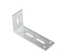 Lot de 6 supports épais à angle droit en acier inoxydable avec positions de vis de verrouillage réglables pour un soutien durable et une résistance (60 x 120 mm)