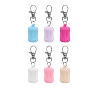 Lot de 6 supports flexibles en silicone pour gloss à lèvres avec fermoirs métalliques Design compact pour baume à lèvres sécurisé en déplacement, b, Taille unique