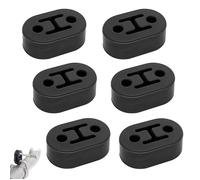 Lot de 6 Suspensions Échappement Voiture Caoutchouc 73,5×47,3×21mm - 2 Trous 12mm - Support Universel Tuyau Échappement QIEDOVIEY