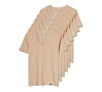 Lot de 6 t-shirts col V Homme cotton flex Cito 323-26-782 3-7 Marron