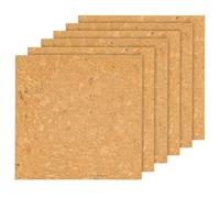 Lot de 6 tableaux d'affichage en liège - 30 x 30 cm - Autocollant - Épaisseur : 5 mm - Pour la construction de tableaux d'affichage individuels - Bricolage créatif et décoration murale - Fabriqué au