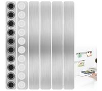 Lot de 6 tableaux magnétiques autocollants avec 20 stylos magnétiques puissants pour bureau, photos, badges nominatifs, papiers