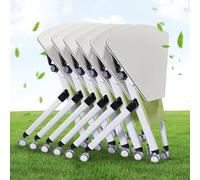 Lot de 6 tables de conférence mobiles pliantes - Tables de réunion à roulettes pour événements, ateliers et formations - Solution compacte et portable de 80 cm