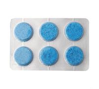 Lot de 6 tablettes nettoyantes pour pare-brise de voiture sans traces | Brillance sans traces, élimine les insectes et pour la sève, lot de 6, dissolution facile, sans laisser de traces