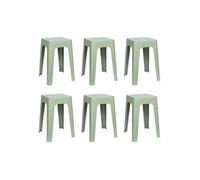 Lot de 6 Tabourets Empilables "Spectra" 47cm Vert