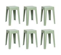 Lot de 6 Tabourets Empilables "Spectra" 47cm Vert