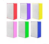 Lot de 6 tampons de meulage à la main avec éponge abrasive émeri pour polissage de pierre, verre pour meulage des bords, finition de carreaux de marbre et lissage du granit