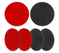 Lot de 6 tampons de polissage 125 mm, feutre de polissage 125 mm, disque de polissage 125 mm, embout de polissage pour meuleuse d'angle avec fermeture , embout de polissage pour ponceuse excentrique