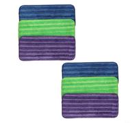 Lot de 6 tampons de rechange en microfibre pour balai Swiffer WetJet Mop réutilisables et chiffons de nettoyage pour piéger la poussière, les débris et la graisse de cuisine sur les sols lisses