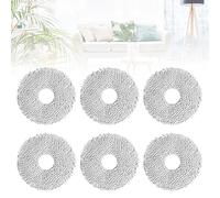 Lot de 6 tampons de serpillère, lavables, pour robot aspirateur Dream L10s Ultra, pour robot aspirateur Dream S10plus/S10PRO/X10, compatibles avec les aspirateurs robot L10s Ultra