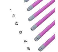 Lot de 6 tampons pour , Creative Flower Nail Stamping Pen