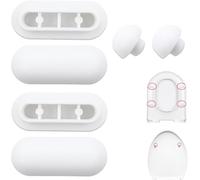 Lot de 6 tampons pour siège de toilette, tampon pour abattant de toilette, butée de couvercle de toilette, entretoise pour siège de toilette, pour la maison, le bureau, l'hôtel (2 ensembles)