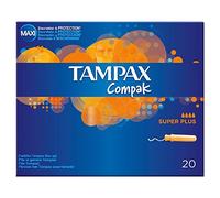 Lot de 6 tampons Tampax Compak Super Plus avec applicateur