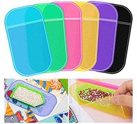 Lot de 6 tapis adhésifs antidérapants pour peinture au diamant, support