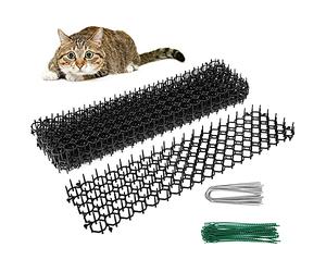 Lot de 6 Tapis Anti Chat avec Pointes, 49*14 cm Pic Anti Chat Repousse Tapis Répulsif Chat Puissant Chat Exterieur Tapis Anti Chien avec Epine, Tapis Dissuasif pour Chat Barriere Anti Chat Exterieur
