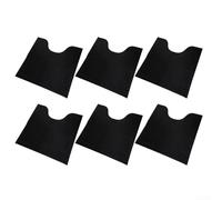 Lot de 6 tapis d'apprentissage de la propreté lavables en forme de U pour enfants avec anneau intérieur réglable, protection de sol gris foncé pour la maison et les toilettes publiques (A)