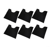 Lot de 6 tapis d'apprentissage de toilette lavables en forme de U, protection de sol en feutre de caoutchouc réutilisable pour l'apprentissage de la propreté, anneau réglable pour la maison, les