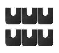 Lot de 6 tapis d'apprentissage de toilette lavables en forme de U, protection de sol en feutre de caoutchouc réutilisable pour l'apprentissage de la propreté, anneau réglable pour la maison, les