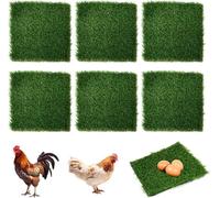Lot de 6 tapis de nidification pour poulailler, lavables et réutilisables, accessoires pour poulailler, 30 x 30 cm