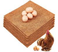 Lot de 6 tapis de nidification pour poules de 28 x 28 cm, conçus pour réduire le stress et favoriser la ponte des œufs chez les poules (30 cm)