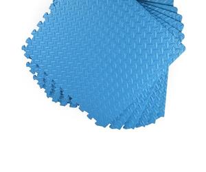 Lot de 6 tapis de protection Apollo - 60 x 60 x 1,2 cm - Tapis d'entraînement antidérapant - Tapis de base en mousse EVA de qualité supérieure - Tapis de fitness en 6 parties avec bordures incluses - Tapis isolant pour protéger le sol - Tapis de puzzle pour le sport, le yoga et les exercices de musculation-