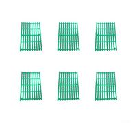 Lot de 6 tapis de sol à lattes en plastique pour clapier et cochon d'Inde, base de protection en maille métallique verte pour les escarres de pieds, pour un nettoyage facile du bac à litière pour