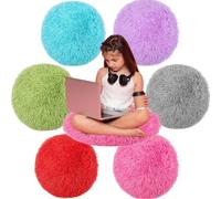 Lot de 6 tapis ronds doux et chauds de 40,6 cm Tapis de sol pour salle de classe, maison, école, activités de groupe, aires d'apprentissage éducatives