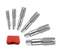 Lot de 6 tarauds filetés pour tarauds et tarauds pour un traitement efficace des trous dans les tuyaux métalliques