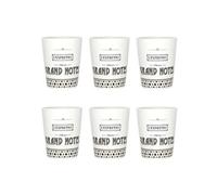 Lot de 6 Tasses à Café "Grand Hôtel" 7 lanc