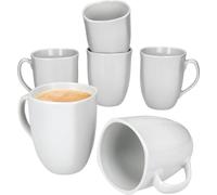 lot de 6 tasses à café Lotta 300ml blanc porcelaine