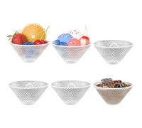 Lot de 6 tasses à thé japonaises en verre à saké, mini tasses à expresso, tasses en verre martelé, tasses à tremper, tasses à tremper, ensemble cadeau de pendaison de crémaillère, pour divers vins