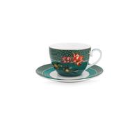 Lot de 6 Tasses et sous-tasses à thé Winter Wonderland Bird Vert - 280ml Pip Studio