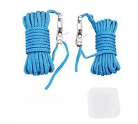 Lot de 6 tendeurs de cordon à boucle à came avec 2 paracordes - Tendeur de corde à réglage rapide pour camping, bâches, tentes, auvent, construction en métal robuste, compatible avec les cordes de 3