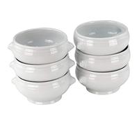 Lot de 6 terrines tête de lion en porcelaine 0,45 l