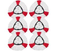 Lot de 6 Tête de Balai Serpillère Vadrouille Remplacement 2 en 1 en Microfibre Serpillère pour Vileda Turbo 2en1 EasyWring & Clean