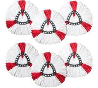 Lot de 6 têtes de balai en microfibre universelles de rechange pour Vileda Turbo & EasyWring - Lavables en machine pour nettoyage humide et sec sur tous les types de sols