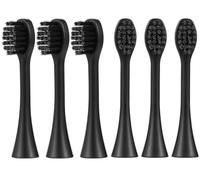 Lot de 6 têtes de brosse à dents électrique Curaprox - Compatibles avec les brosses à dents électriques Curaprox - Têtes de rechange - Noir