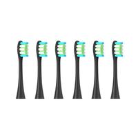 Lot de 6 têtes de brosse de rechange compatibles avec les brosses à dents électriques soniques Oclean X/X PRO/Z1/F1/One/Air 2/SE, avec embouts à poils souples DuPont(6pcs White)