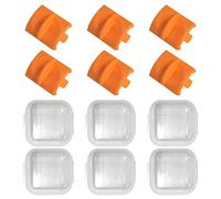Lot de 6 têtes de coupe de rechange à deux voies - Lames de rechange pour coupe-papier - Petit mini coupe-papier pratique pour étudiants - Lames multifonctions - Style de protection de sécurité