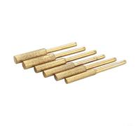 Lot de 6 têtes de meulage cylindriques pour aiguiseur de tronçonneuse, tige de 3 mm, accessoires d'outils rotatifs avec ensemble de fraises revêtues de 4,0 mm, 4,8 mm, 5,5 mm pour polissage du métal