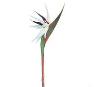 Lot de 6 tiges de fleurs artificielles Oiseau de paradis pour mariage, jardin intérieur, maison, bureau, décoration avec design artificiel réaliste (bleu trompette)