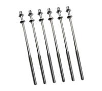 Lot de 6 tiges de tension de tambour M5 Vis de montage pour percussion Accs Build M5 x 120 mm Argenté