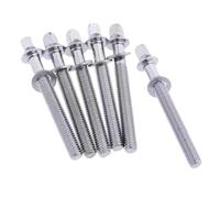 Lot de 6 tiges de tension de tambour M5 Vis de montage pour percussion Accs Build M5 x 40 mm Argenté