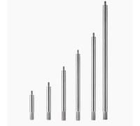 Lot de 6 tiges d'extension pour indicateur de cadran, tige d'extension de 30, 40, 60, 80, 100, 150 mm. Ensemble de tiges d'extension pour indicateur numérique électrique, filetage M2,5, diamètre de 5